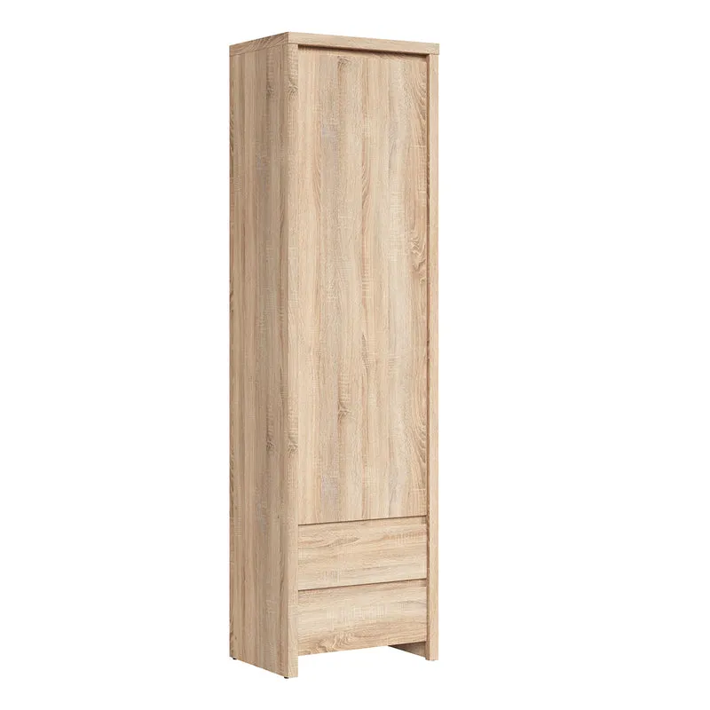 Armoire colonne 1 porte 2 tiroirs Soren Bois