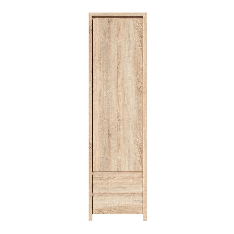 Armoire colonne 1 porte 2 tiroirs Soren Bois