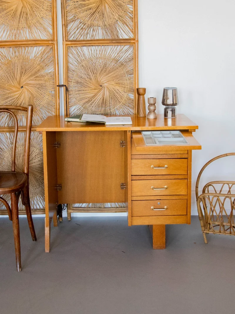 Yvan, le bureau scandinave en bois clair N°526