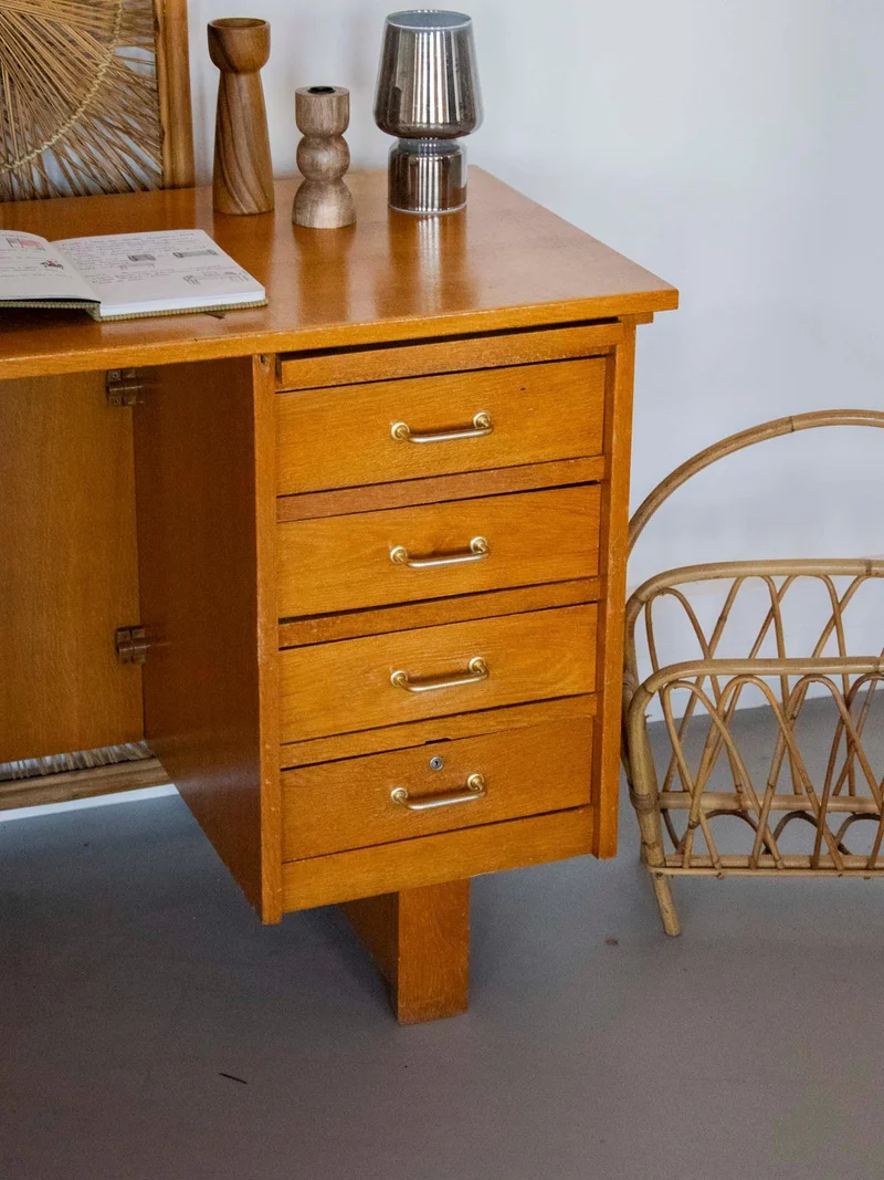 Yvan, le bureau scandinave en bois clair N°526