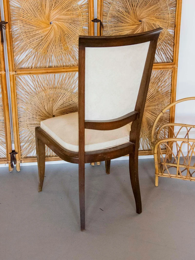 Alma, la chaise en skaï beige N°1449