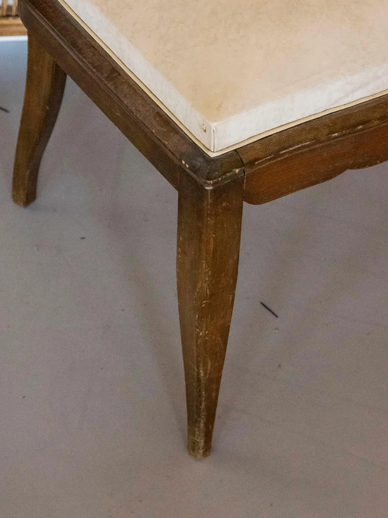 Alma, la chaise en skaï beige N°1449