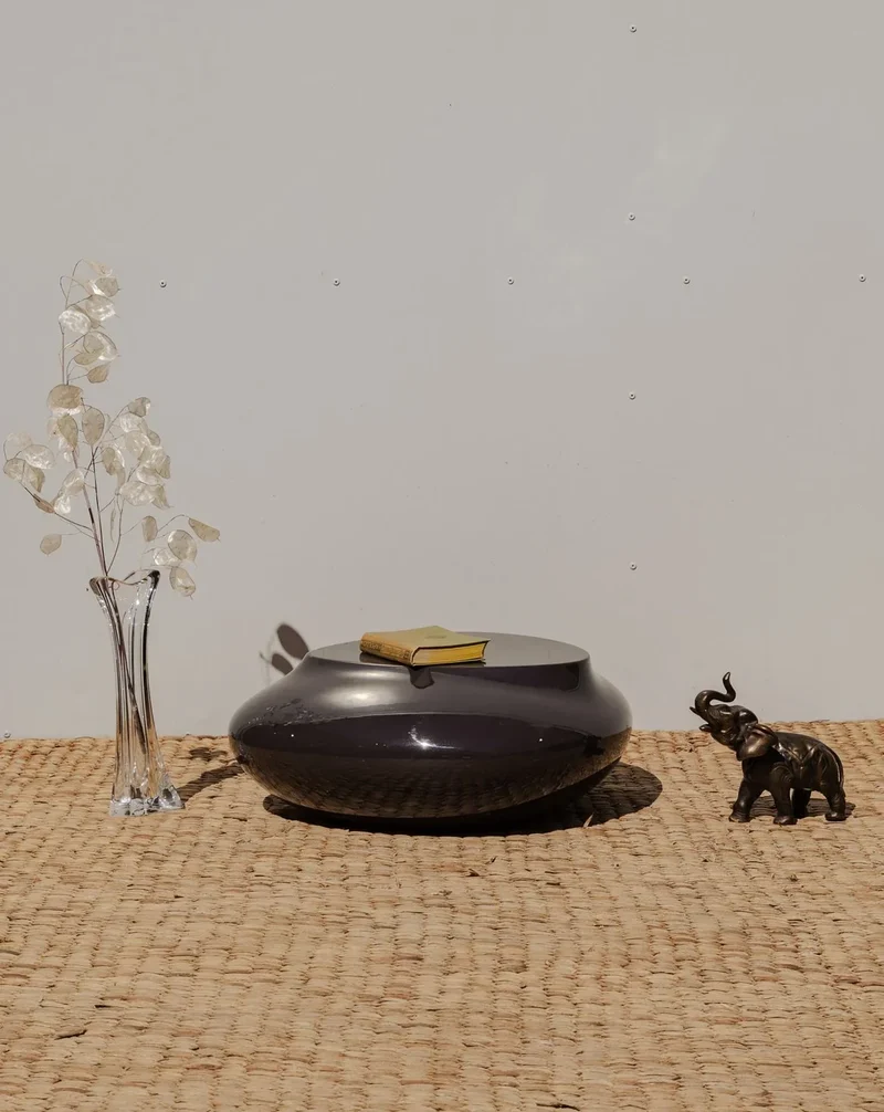 Donna, la table basse ronde marron N°915