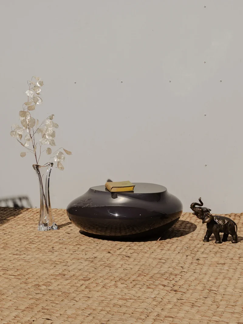 Donna, la table basse ronde marron N°915