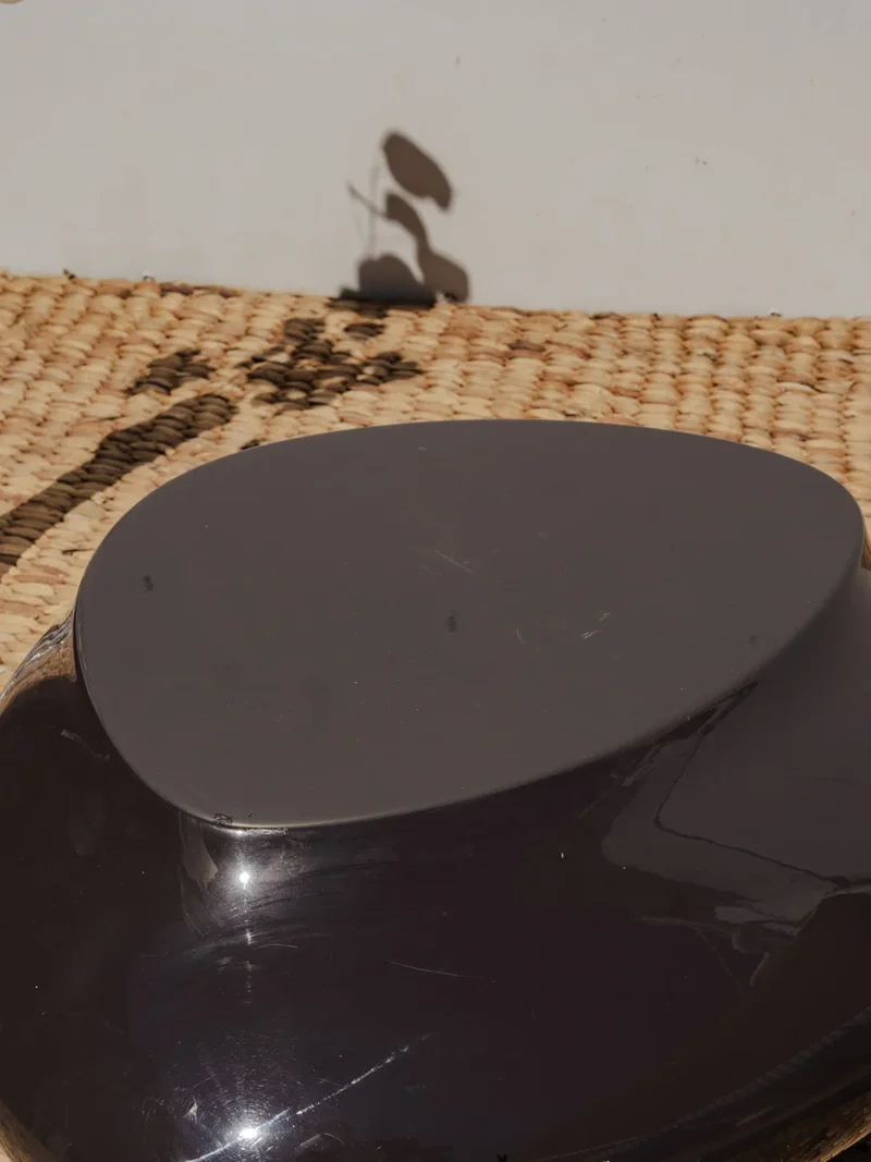 Donna, la table basse ronde marron N°915
