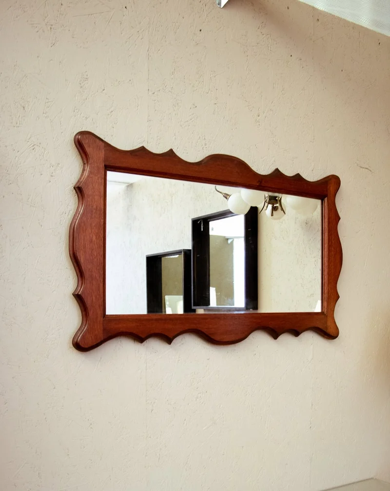 Georges, le miroir en bois N°1097