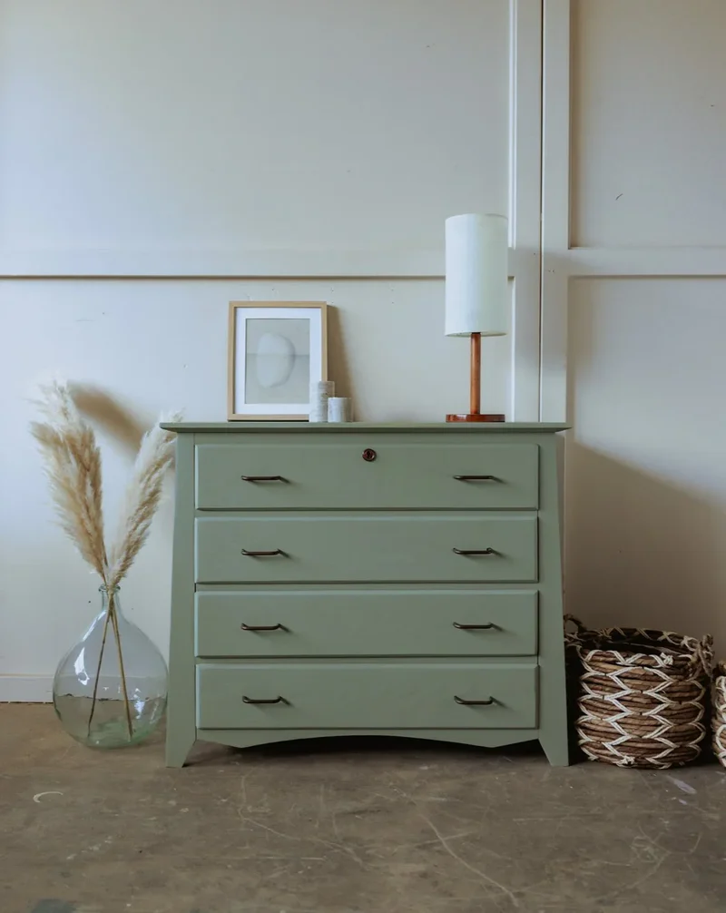 Garance, la commode en bois verte N°552