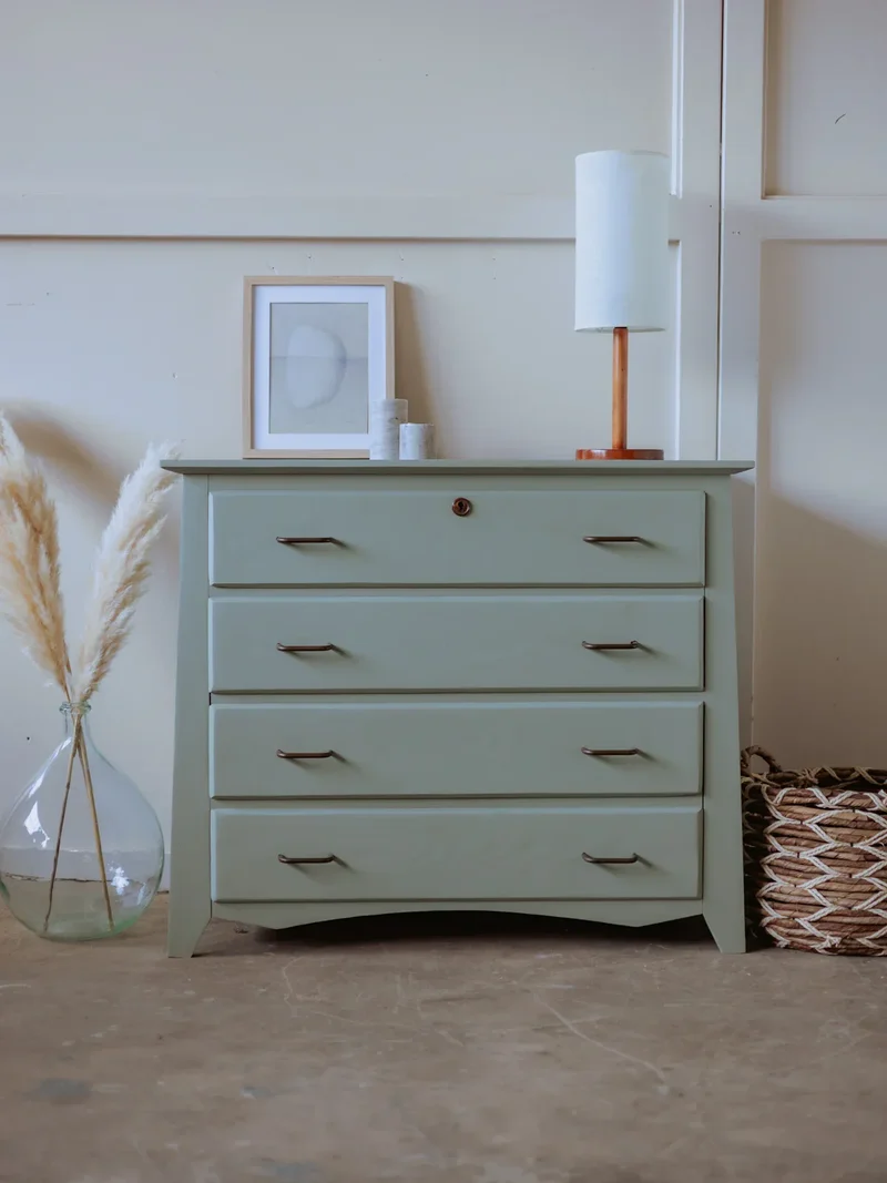 Garance, la commode en bois verte N°552
