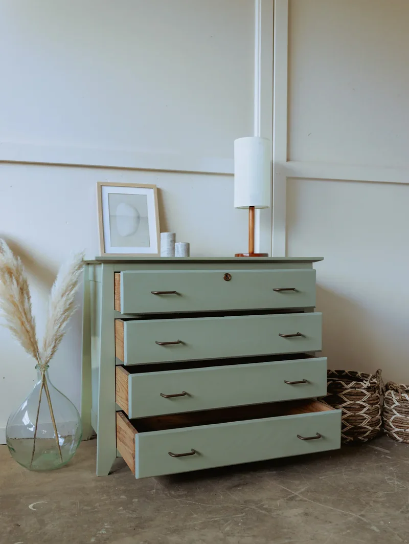 Garance, la commode en bois verte N°552