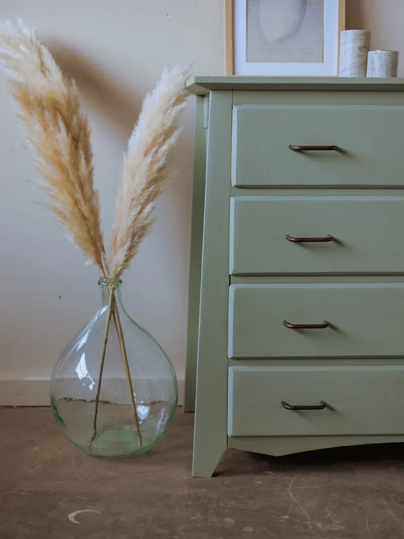 Garance, la commode en bois verte N°552