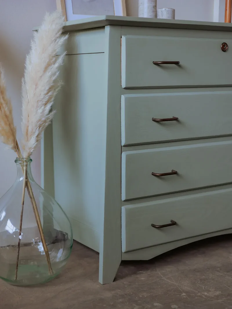 Garance, la commode en bois verte N°552