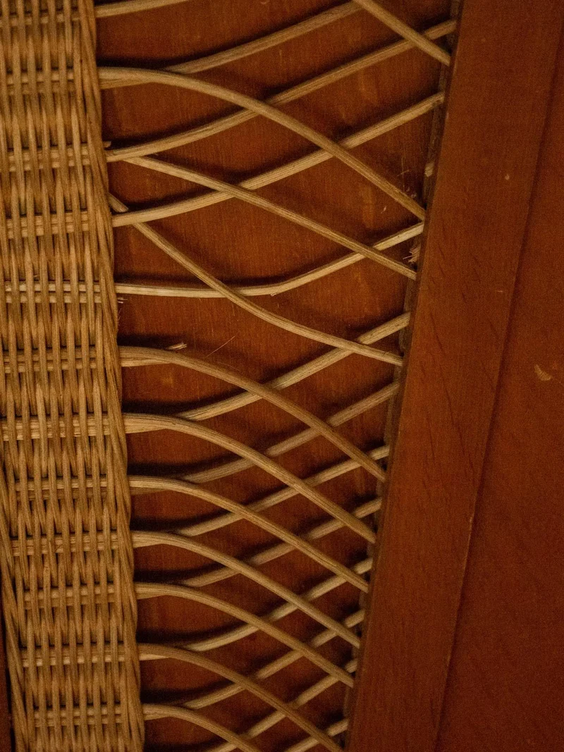 Blandine, l'armoire en bois et osier N°392