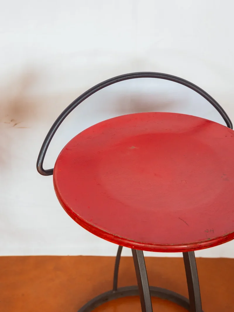 Gaston, la paire de tabourets de bar bois et métal N°154