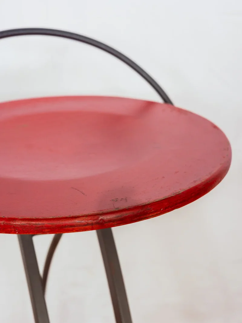 Gaston, la paire de tabourets de bar bois et métal N°154
