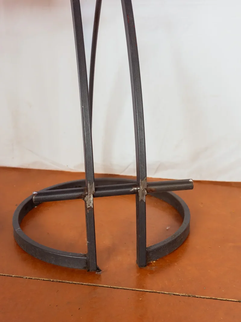 Gaston, la paire de tabourets de bar bois et métal N°154