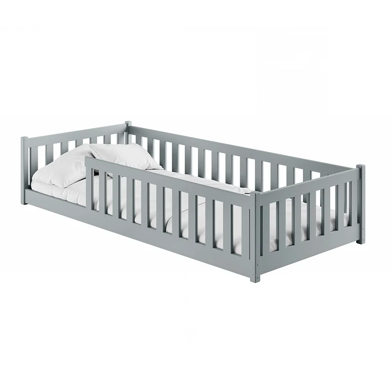 Lit au sol 80x160 sommier inclus Maya Gris