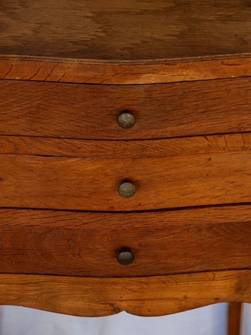 Odile, la table de chevet haute en bois N°1251