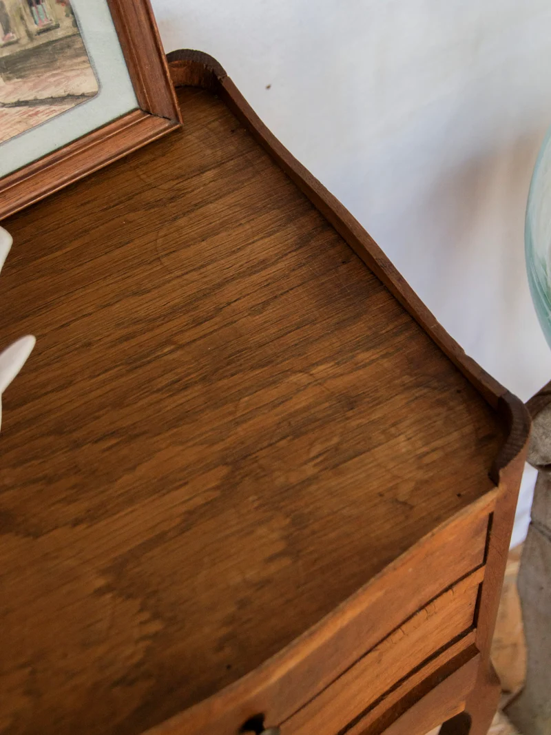 Odile, la table de chevet haute en bois N°1251
