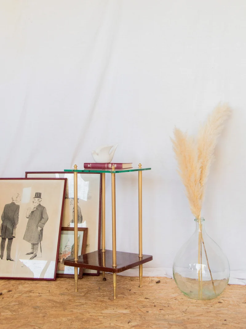 Francine, la table d'appoint en verre N°791