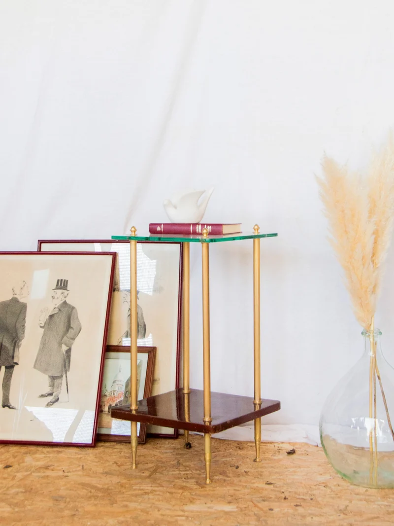 Francine, la table d'appoint en verre N°791