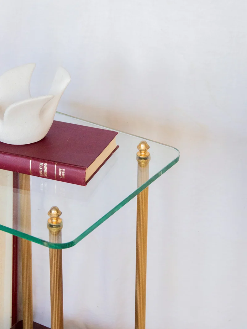 Francine, la table d'appoint en verre N°791