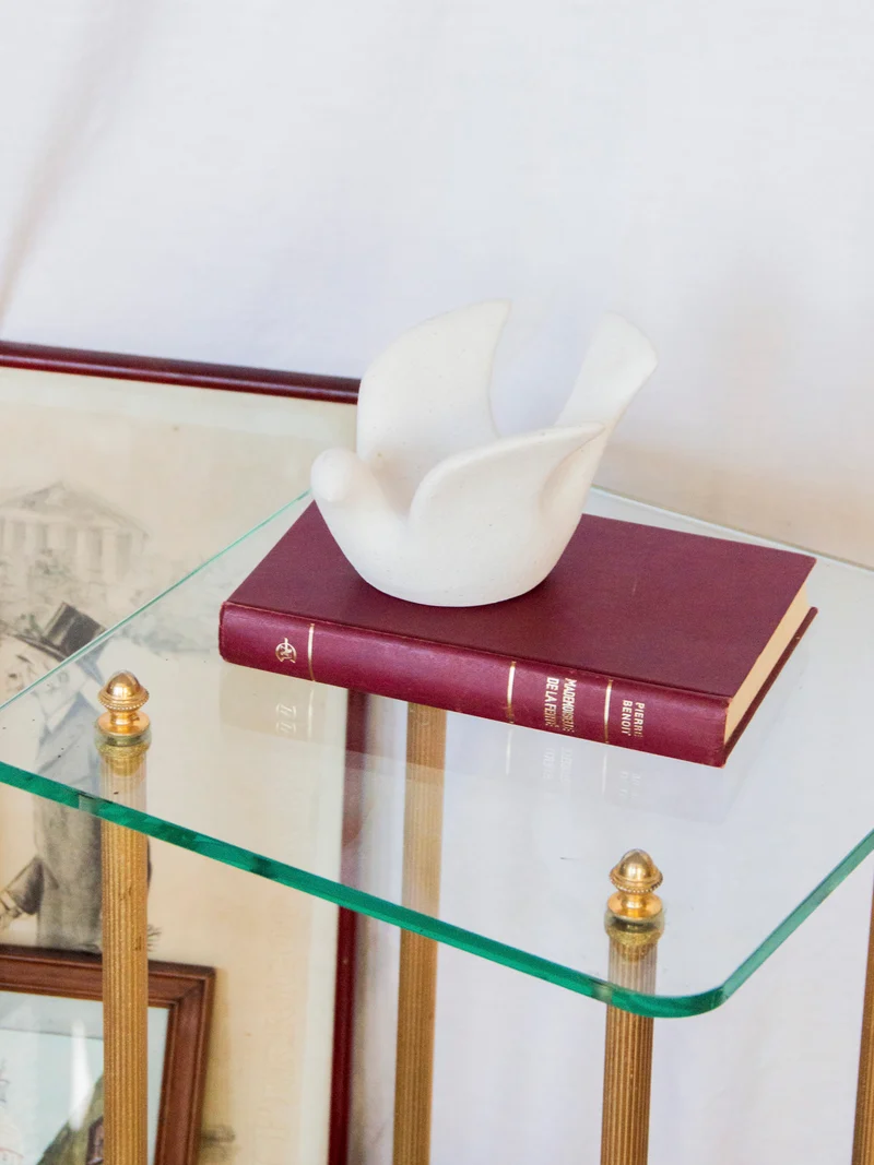 Francine, la table d'appoint en verre N°791