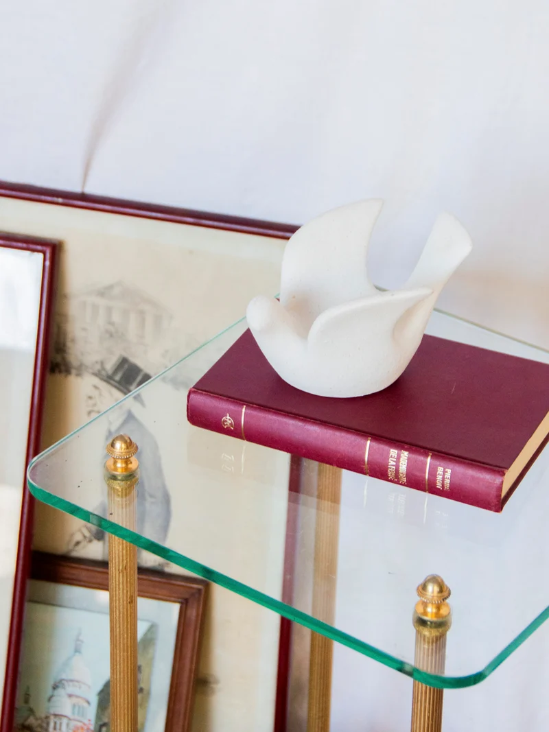 Francine, la table d'appoint en verre N°791