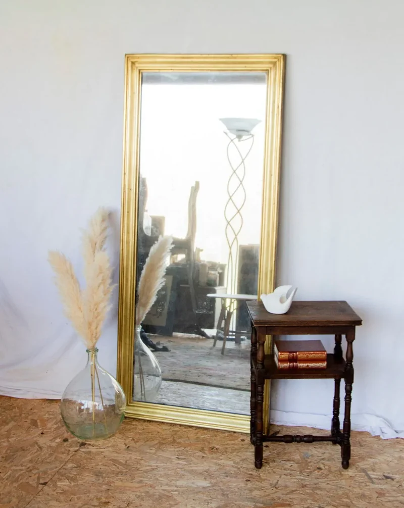 Georges, le miroir en chêne et laiton N°1107