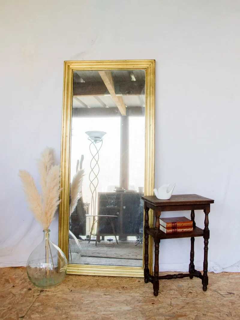 Georges, le miroir en chêne et laiton N°1107