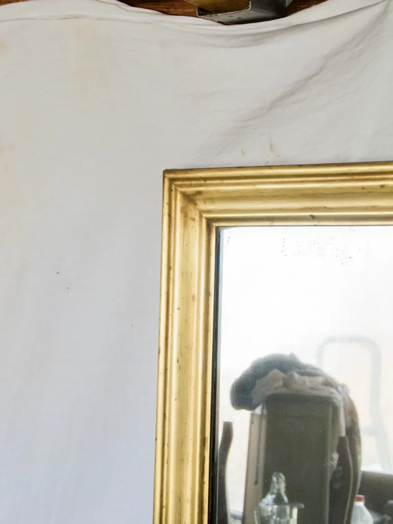 Georges, le miroir en chêne et laiton N°1107