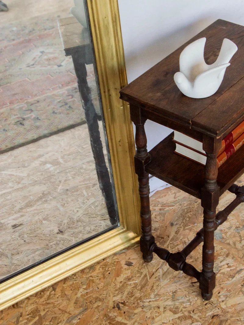 Georges, le miroir en chêne et laiton N°1107