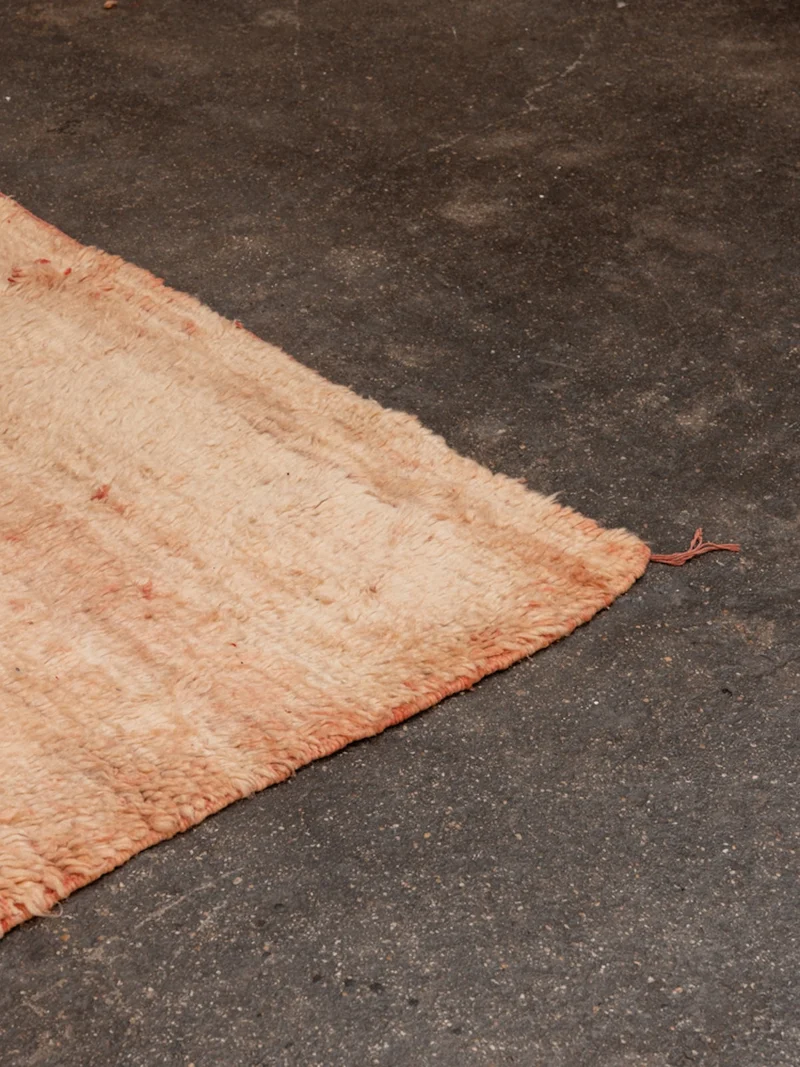 Olivier, le tapis de l'Atlas orange en laine naturelle N°20