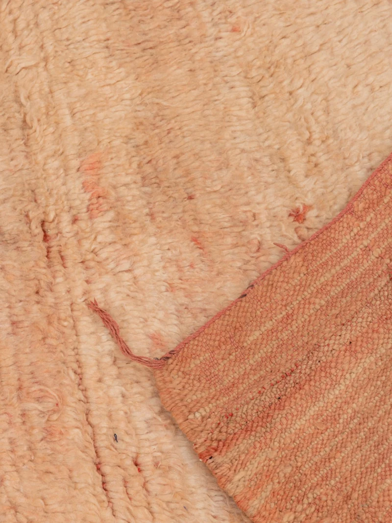 Olivier, le tapis de l'Atlas orange en laine naturelle N°20
