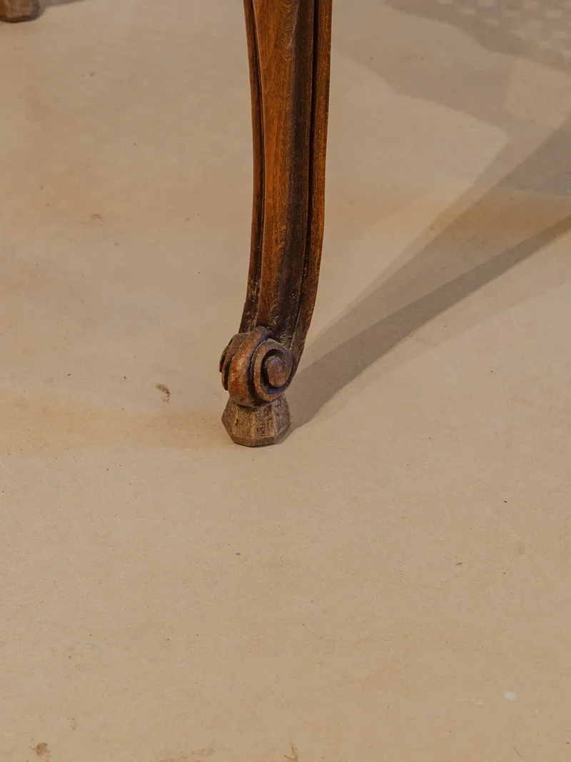 Francine, la table d'appoint en bois et verre N°859