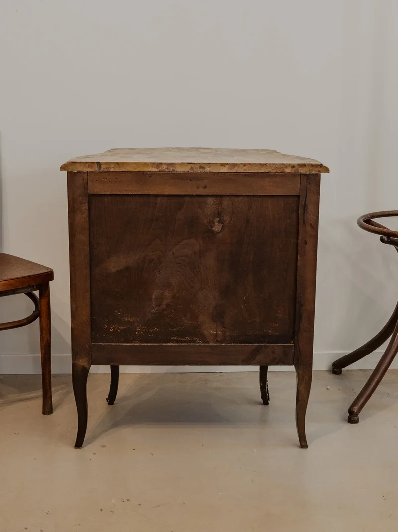 Francine, la table d'appoint en bois et marbre N°863