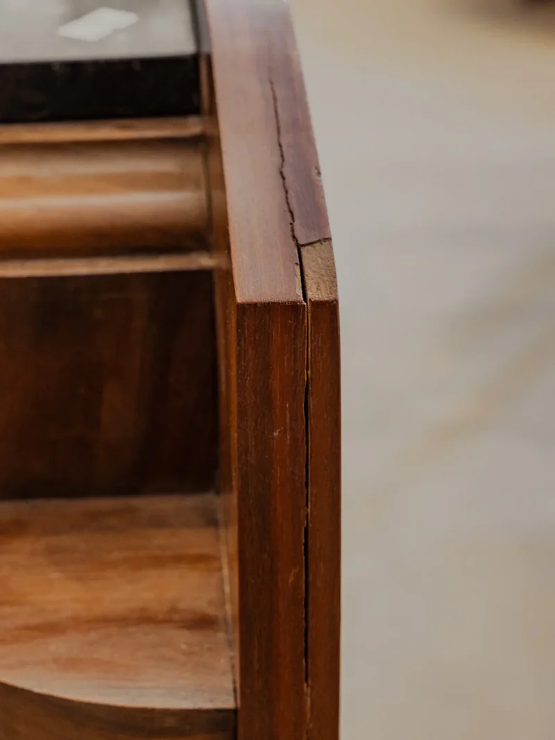 Odile, la table de chevet Art Déco en bois N°1297