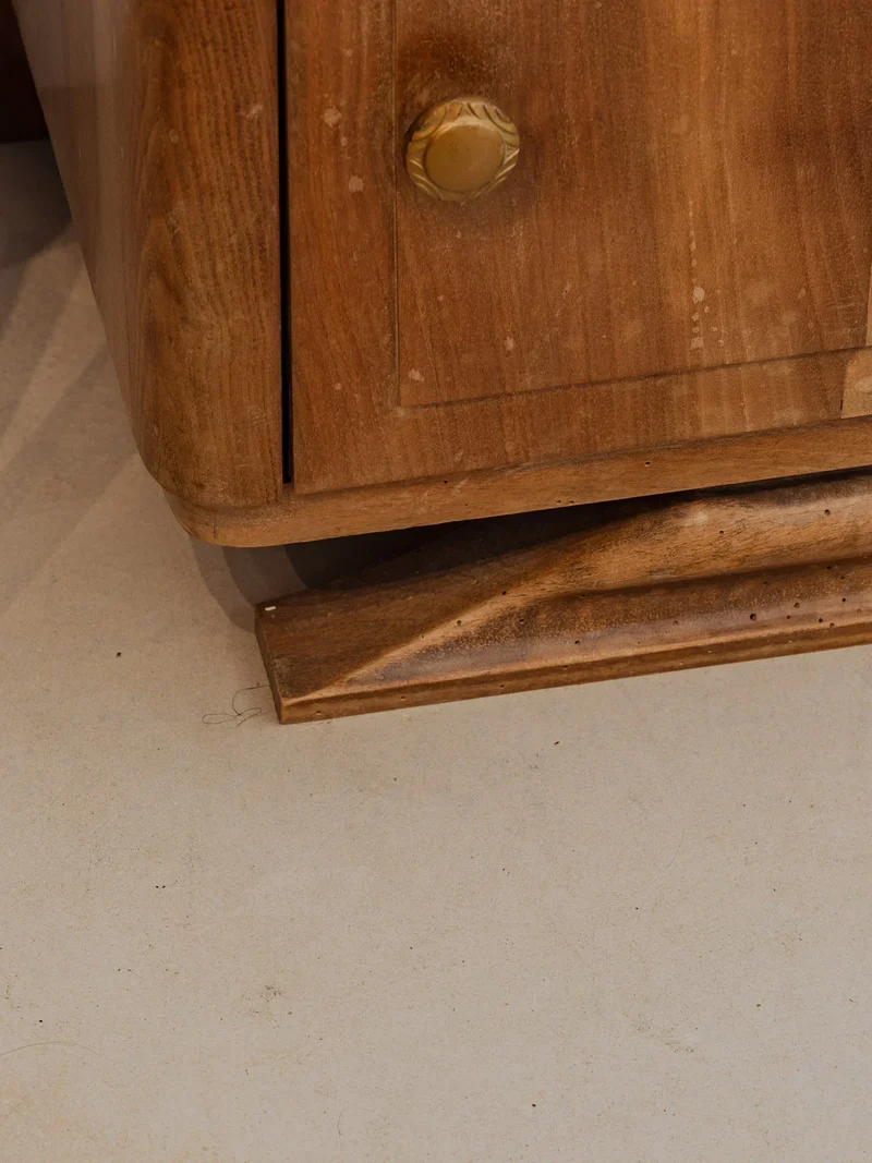 Odile, la table de chevet Art Déco en bois N°1297