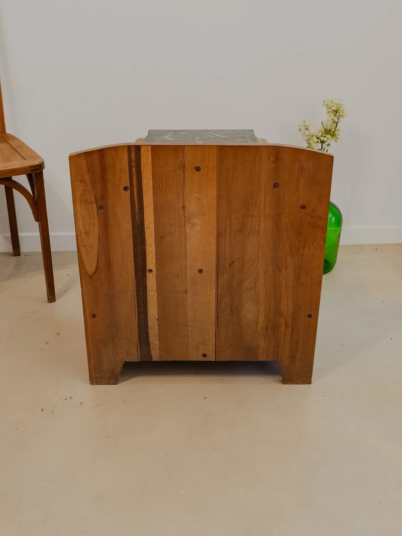 Odile, la table de chevet Art Déco en bois N°1297