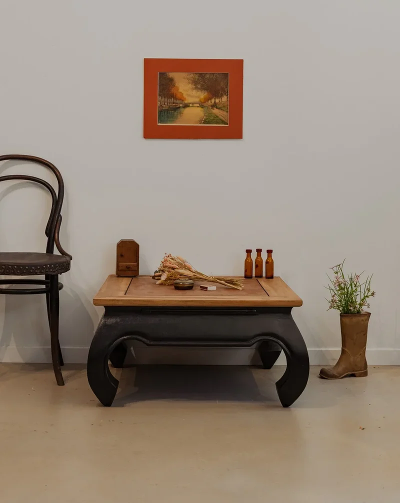 Léonie, la table basse opium en bois N°880