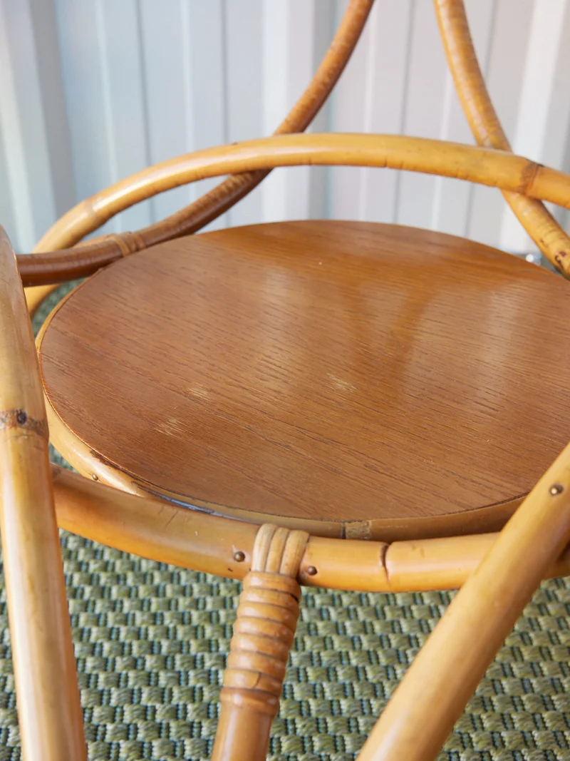 Léonie, la table basse en rotin N°872