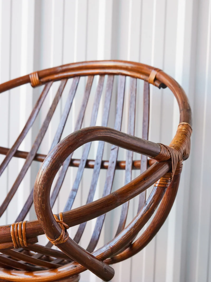 Ernest, le fauteuil en rotin N°874