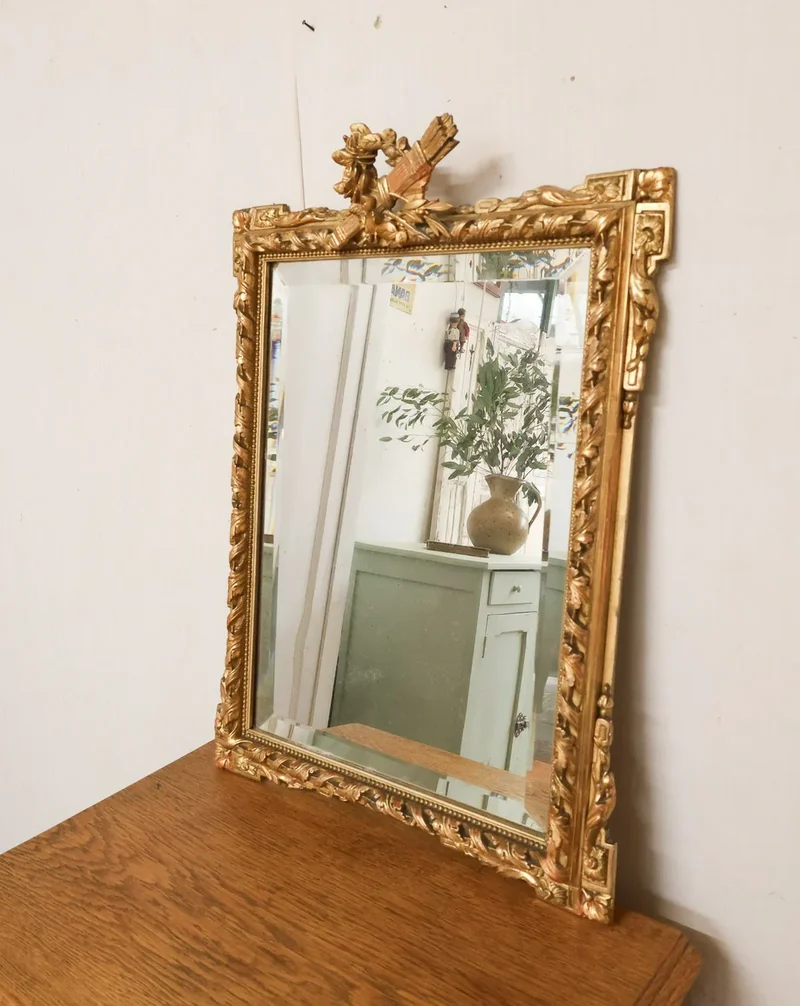 Georges, le miroir baroque en bois sculpté N°1115