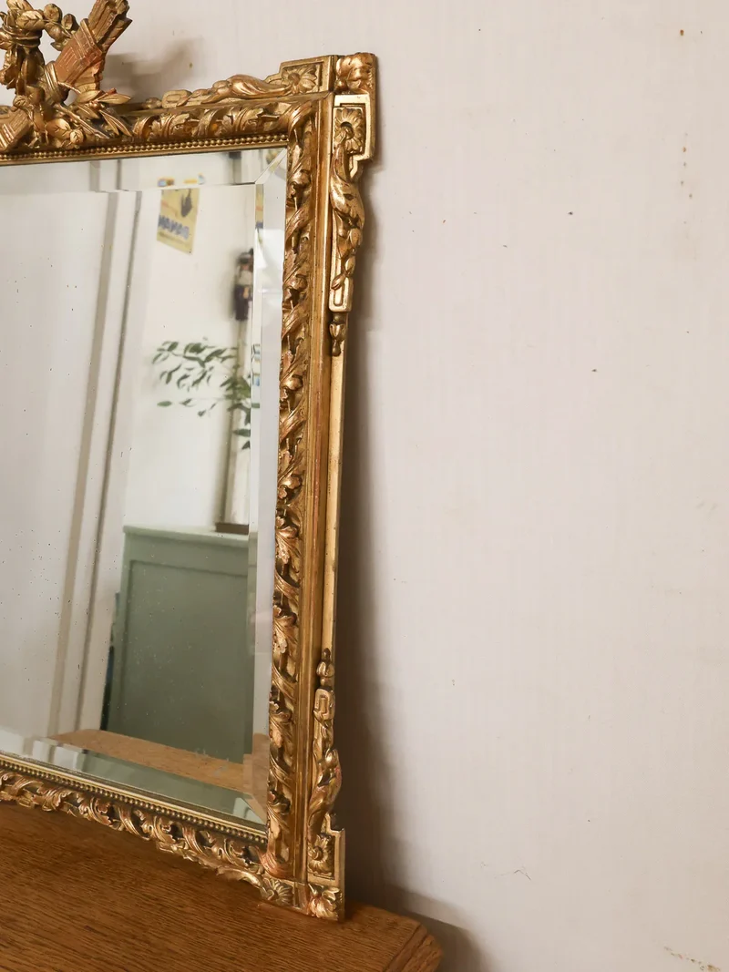 Georges, le miroir baroque en bois sculpté N°1115