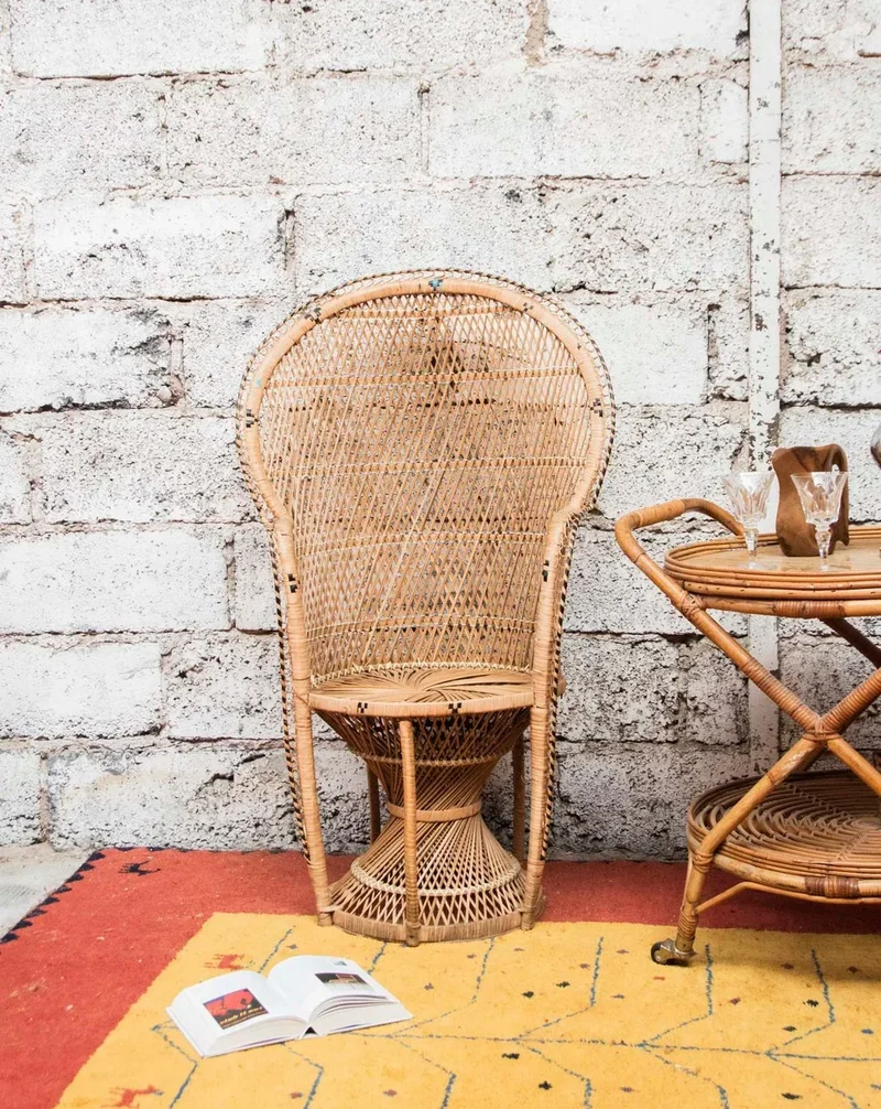 Emmanuel, le fauteuil Emmanuel en rotin clair N°16