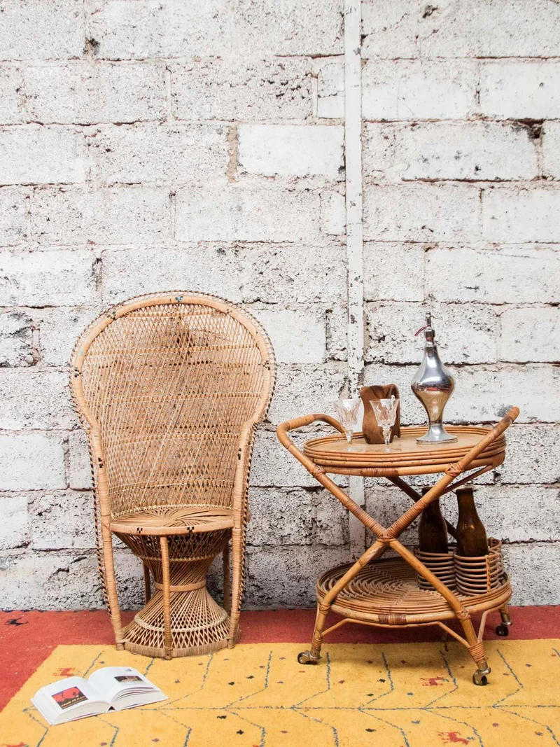 Emmanuel, le fauteuil Emmanuel en rotin clair N°16