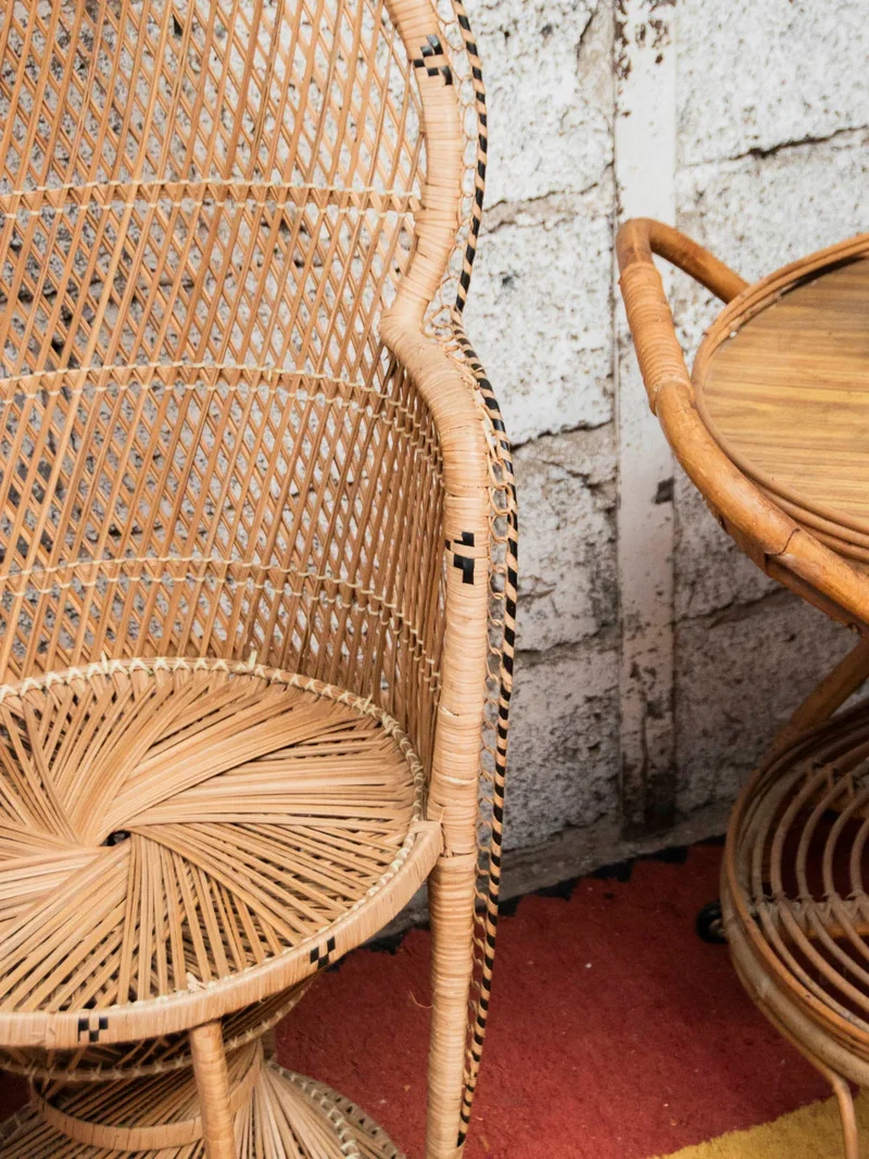 Emmanuel, le fauteuil Emmanuel en rotin clair N°16