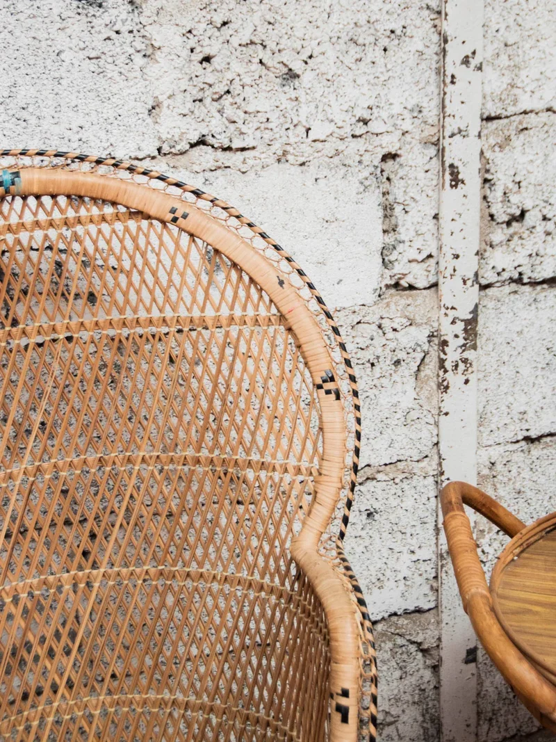 Emmanuel, le fauteuil Emmanuel en rotin clair N°16