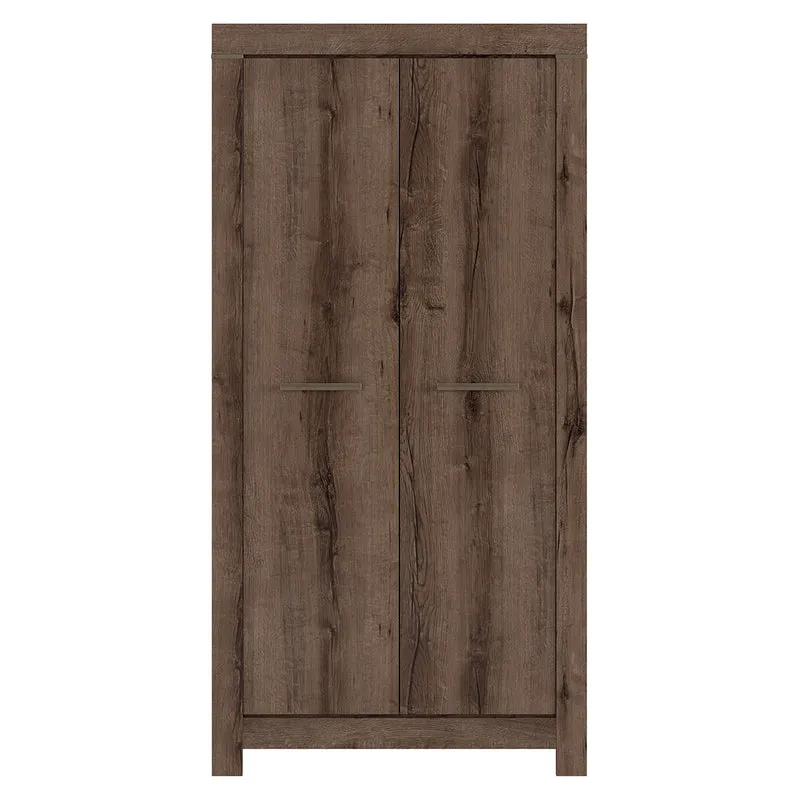 Armoire 2 portes Adam Bois foncé
