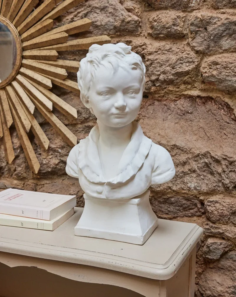Alix, le grand buste masculin en plâtre N°634