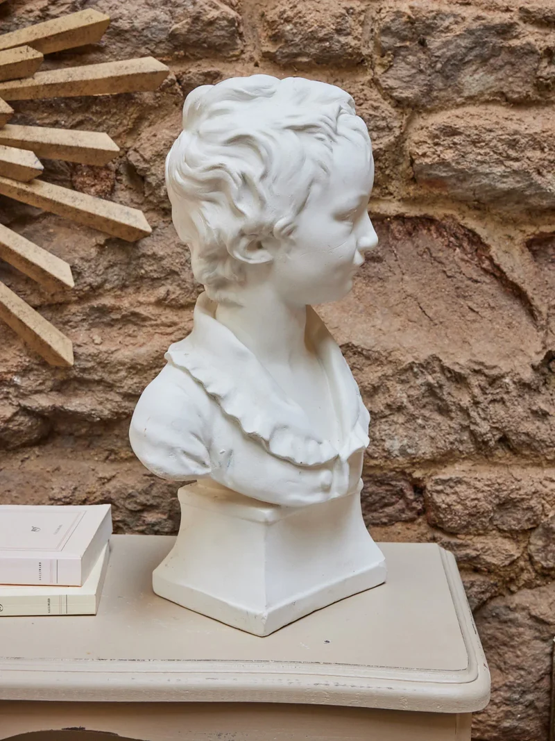 Alix, le grand buste masculin en plâtre N°634